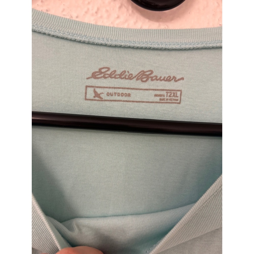 Eddie Bauer Outdoor Women Light Blue Long Sleeve Crew Neck Tee T2XL - Picture 4 of 4
